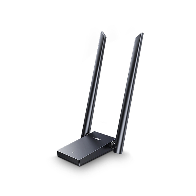 UGREEN WiFi Adapter for Desktop PC, AX1800 USB WiFi 6 Adapter with Dual 5dBi High Gain Antennas, 5G/2.4G Dual Band