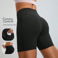 Shorts de yoga taille haute pour femme, effet push-up, absorbant la transpiration, séchage rapide, extensible dans quatre directions, sensation seconde peau, pour le cyclisme en extérieur et l'entraînement