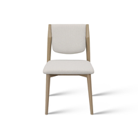 Chaise de salle à manger en bois de chêne massif rembourrée, éponge haute densité et résiliente, chaise pour hôtel, restaurant, usage commercial