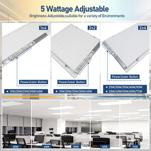 <span class=keywords><strong>Panel</strong></span> de Luz <span class=keywords><strong>LED</strong></span> de Techo Regulable de 15-72W con 5 Intensidades Seleccionables, 2x4, para Interiores, Escuelas, Casas, <span class=keywords><strong>Panel</strong></span> <span class=keywords><strong>LED</strong></span> Moderno - Product Image 4