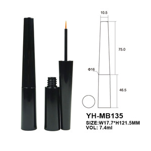 Tube d'eye-liner vide en gros, emballage cosmétique personnalisé avec logo, contenant pour cils en plastique métallisé pour maquillage - Product Image 2