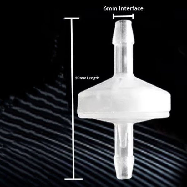 6mm check valve white