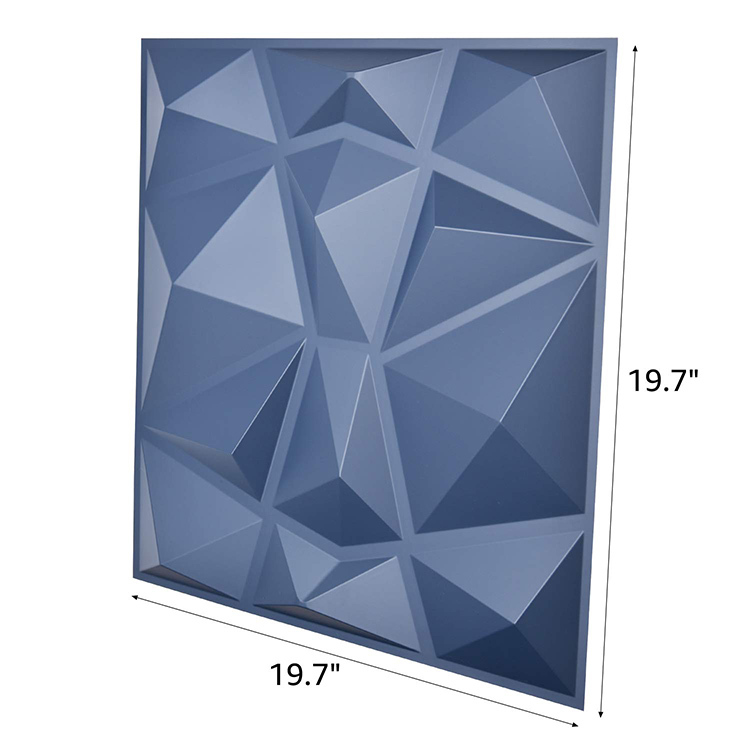 Luxe Moderne PVC Lambris Intérieur Matériau Vert Beau Bleu Marine Papiers Peints 3D De Panneau de Mur de Fiber