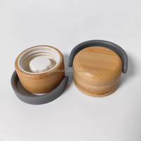 Botol kopi jus kaca yang dapat digunakan kembali wadah 550ml tutup bambu botol air kaca dengan Logo khusus