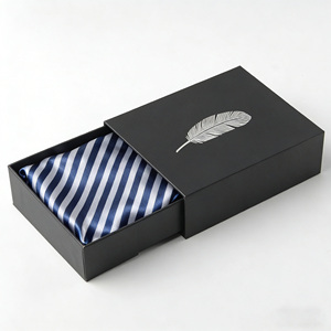 Custom Logo Luxury Drawer Sliding Gift <b>Box</b> with Texture Paper <b>Black</b> Foil Stamping for Perfume Packaging <b>Box</b> - Product Image 1