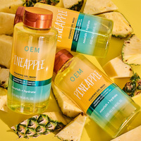 Gel douche parfumé ananas naturel biologique végétalien sans sulfate blanchissant hydratant pour tous les types de peau