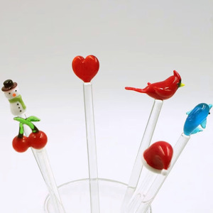 Varilla Mezcladora de Bebidas Hecha a Mano con Cristal de <span class=keywords><strong>Murano</strong></span> Personalizada, Accesorio de Bar para Mezclar Cócteles - Product Image 6