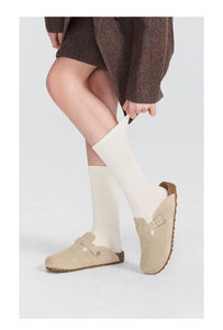 Chaussures décontractées unisexes ODM/OEM <span class=keywords><strong>Birkenstock</strong></span> kaki/vert pour enfants, en cuir véritable, à enfiler, plates, confortables, rehaussantes - Product Image 6