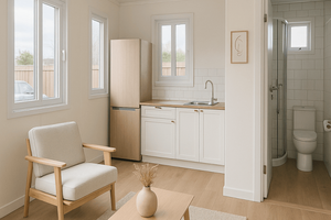 Maison de conteneur pliable de villa de cadre en acier intérieur personnalisable de preuve de corrosion d'approvisionnement direct d'usine pour des locations de <span class=keywords><strong>luxe</strong></span> - Product Image 5