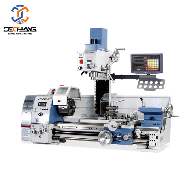 JYP290VF Horizontal Manual Lathe Machine Multi-functional Bench Top Hobby Turning Drilling & Milling Combination