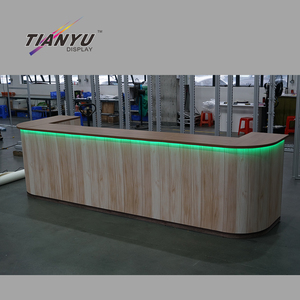 דלפק קידום מכירות נייד מתקפל מאלומיניום איכותי עם תאורת לד, שולחן לתערוכות, רב מכר - Product Image 6