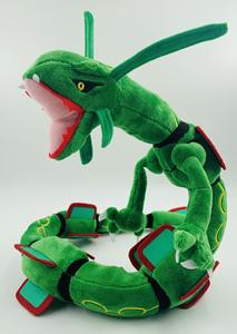 Peluche Rayquaza Kawaii Anime 80cm, jouet unisexe, dragon vert brillant, grand Rayquaza brillant, peluche Pokémon, anniversaire, flexible, PP - Product Image 3