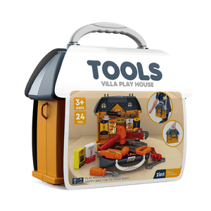 Banc d'atelier 3-en-1 pour enfants avec outils de réparation et boîte de rangement – Jouets d'imitation pour le <span class=keywords><strong>bricolage</strong></span> - Product Image 4