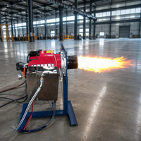 Four à pyrolyse de déchets industriels entièrement automatique homologué CE, brûleur à mazout lourd, livraison rapide