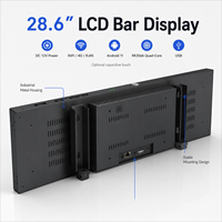 Pantalla LCD Ultra Ancha Personalizada, Señalización Digital Comercial, Pantalla Publicitaria para Estantes, Supermercados y Comercios Minoristas