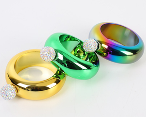 Phễu Kim Cương Đầy Màu Sắc Rượu Bangle Flask Rượu Rượu Quyến Rũ Vòng Đeo Tay Bangle Mini <span class=keywords><strong>Hip</strong></span> Flask Cho Whiskey - Product Image 4