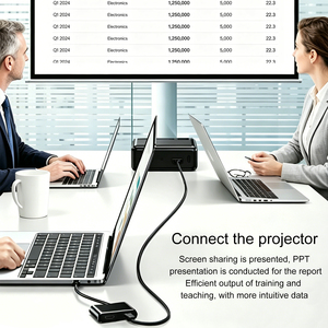 Convertidor de Cable USB a USB 3.0 a Doble <span class=keywords><strong>HDMI</strong></span>, Adaptador Divisor 4K 30HZ para Monitores Duales, OEM de Fábrica - Product Image 3