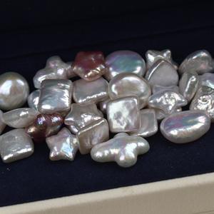 Perles d'eau douce baroques, perles naturelles carrées, pentagramme, en forme de cœur, pour la fabrication de bijoux en DIY - Product Image 4