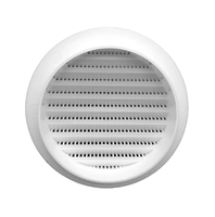 Grille d'aération ronde Lakeso 2026 en ABS, couvercle de grille de ventilation blanche avec design industriel moderne pour utilisation en sous-sol et entrepôt