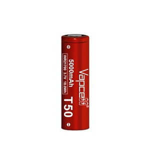 Batterie haute performance <span class=keywords><strong>Vapcell</strong></span> T50 <span class=keywords><strong>21700</strong></span> 5000mah 20A Courant de décharge continu 35A Max Haute puissance pour pack de batteries - Product Image 1
