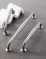 Poignées de meuble en laiton massif nickel brossé style coquille, boutons de tiroir ronds – Offre Spéciale