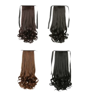 Perruque queue de cheval bouclée grande vague pour femme Carole, résistante à la chaleur, en fibre synthétique haute température, tressée – Offre Spéciale - Product Image 5