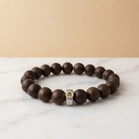 Bracelet de prière artisanal en bois d'agar de haute qualité, en forme de boule, pour le sommeil et la relaxation, cadeau idéal