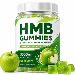 Customized Beta-Hydroxy Beta-Methylbutyrate Ca Calcium Food 99% HMB-CA Free Acid HMB Gummies Dairy-Free GMP HACCP Certified 120 - Product Image 1