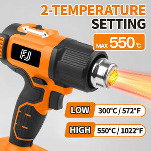 ผู้ผลิตปืนลมร้อน OEM ปืนลมร้อนไร้สาย 20V ใช้แบตเตอรี่ สำหรับงานหดตัวแบบอุตสาหกรรม - Product Image 5