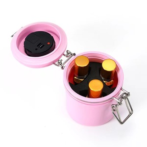 Conteneur de stockage de colle à cils en plastique personnalisé avec hygromètre et réservoir de contrôle d'humidité - Product Image 4