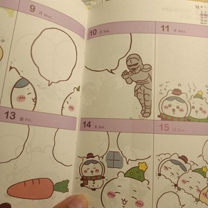 Chiikawa jiyka Wow 2025 lịch trình cuốn sách B6 lịch trình lập kế hoạch <span class=keywords><strong>notepad</strong></span> màu phim hoạt hình - Product Image 5