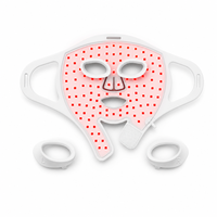 Masque facial LED EYCO en silicone, 7 couleurs, thérapie par lumière rouge 630 850nm, portable, vente en gros