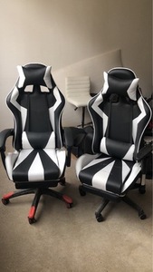 Vibelsilla — chaise de <span class=keywords><strong>Gaming</strong></span> bluetooth de Massage à Vibration, haut-parleur Led, rvb, cuir véritable, mobilier de bureau moderne - Product Image 4