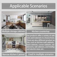 Sistem Pengangkat Kabinet Dapur Modern, Elevator Manual dengan Keranjang Tarik, Pengangkat Kabinet Tinggi Naik/Turun, Garansi 3 Tahun
