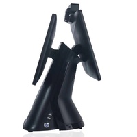 Hongkai Model 566 Windows/Android 7.1 Layar Sentuh Kapasitif 15.6 inci Terminal POS All-in-One Restoran Layar Ganda Thermal