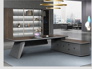 Công Nghệ Cao Sang Trọng Văn Phòng Điều Hành Bàn 2400Mm/2800Mm Kích Thước Lớn Thiết Kế Hiện Đại Cho Nhà Máy Trạm Trường Học Và Phòng Khách - Product Image 3