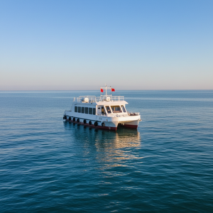 Bateau de passagers en acier soudé sur mesure certifié CE, capacité de 60 personnes, longueur de 19 m, moteur personnalisable pour le tourisme et le transport - Product Image 1