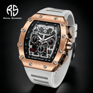 [MOQ 50] ROYAL SCHMIED Orologio Meccanico Automatico Scheletrato da Uomo Personalizzato con Cinturino in Silicone CE RoHS - Product Image 4
