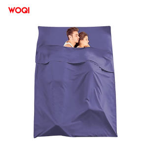 Sac de couchage rectangulaire Woqi, enveloppe, 930g, polyester, respirant, léger, portable, pour voyage, camping, adultes, violet, bleu - Product Image 2