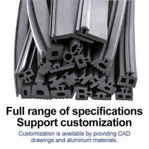 Solid EPDM Rubber Sealing <strong>Strip</strong> for Aluminum Alloy <strong>Doors</strong> Windows and Curtain Walls Aging-resistant Curtain Wall Rubber <strong>Strip</strong> - Product Image 3