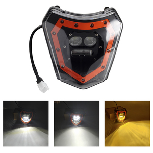 Motocross Dirt Bike LED E8 Phare Masque Carénage Couverture Pour Pour <span class=keywords><strong>690</strong></span> <span class=keywords><strong>Enduro</strong></span> <span class=keywords><strong>R</strong></span> <span class=keywords><strong>SMC</strong></span>-<span class=keywords><strong>R</strong></span> EXC SIX JOURS Phare Running Light Shell - Product Image 2