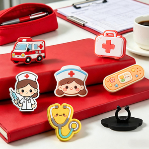 Dijes Personalizados de PVC para Estetoscopio, de Goma Suave, con Diseños de Enfermeras y Doctores, Decoraciones para el Cuidado de la Salud, Artículos Promocionales, MOQ Bajo, Respuesta Rápida - Product Image 4