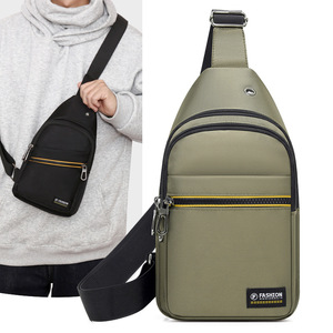Sac bandoulière décontracté léger et respirant pour homme, en tissu Oxford, multifonctionnel, pour le cyclisme et le sport, avec fermeture éclair - Product Image 5