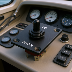 Interrupteur à bascule étanche D0100X38PLJ 6 broches ON-OFF-ON DPDT 12V 30A IP65 pour automobile, marine, bateau - Product Image 2