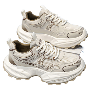 2025 Summer New Fashion Dad <b>Shoes</b> Trendy Internet Celebrity Hot Ins Brand Thick Sole Mesh Upper Running <b>Height</b> <b>Increasing</b> Casual - Product Image 1