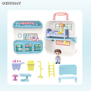 Mini <span class=keywords><strong>Hospital</strong></span> Baby Pretend Play Doctor Set Kit Juguetes <span class=keywords><strong>Maleta</strong></span> con música - Product Image 5