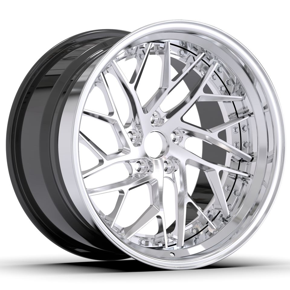 Spoke Mesh Rims Euro Step Lip Exposed Hardware Mesh Spoke Directional Design Brush ...