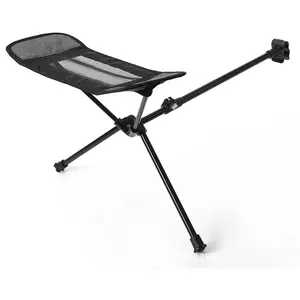 DYSC 도매 가격 블랙 레저 의자 접이식 휴대용 알루미늄 합금 발판 야외 캠핑