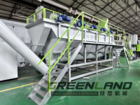 Machine de recyclage Greenlandplast pour le lavage des flocons de plastique, cuve de lavage flottante pour HDPE