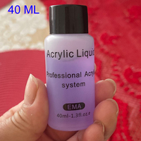 Liquide acrylique EMA pour ongles 40/75/120/150/1000ml, monomère liquide cristallin pour extension/dipping/gravure, liquide acrylique nude pour poudre